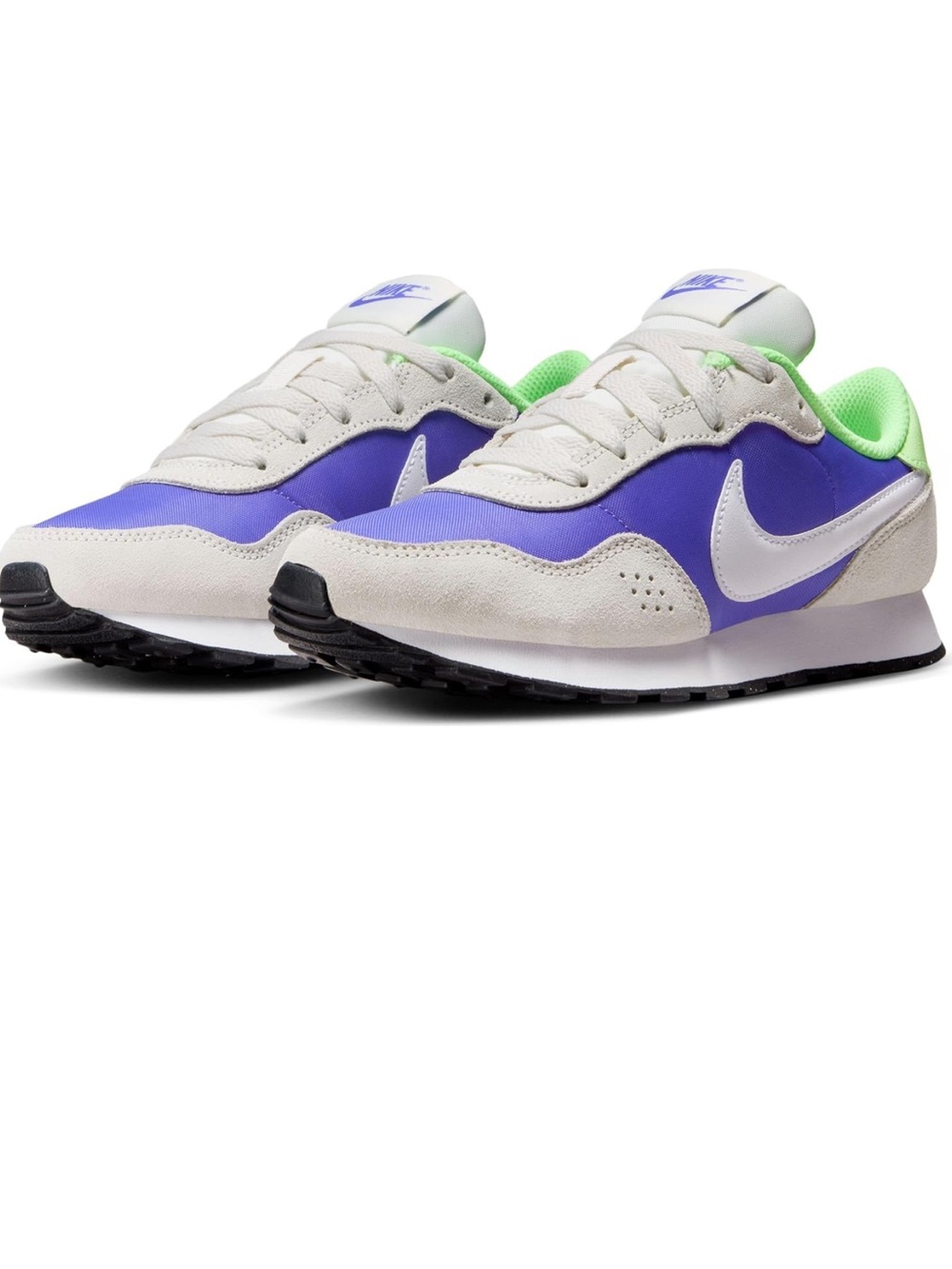 Nike Purple, White & Neon Green Retro Trainer